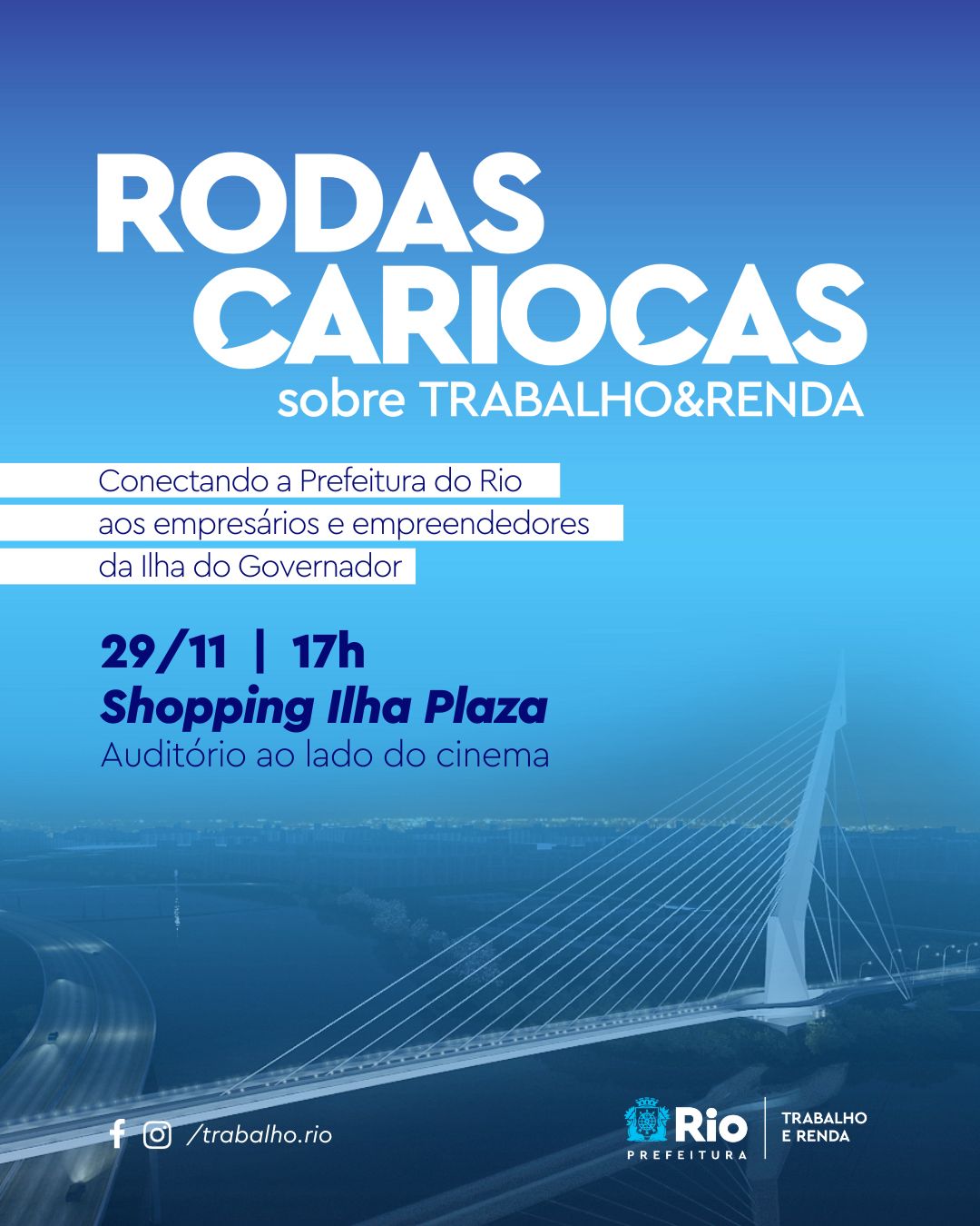 Nova edição do Rodas Cariocas promove debate sobre a ampliação da oferta de empregos no Rio - Prefeitura da Cidade do Rio de Janeiro