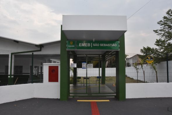 Prefeitura de Cuiab | Entrega da reforma geral da EMEB So Sebastio transferida para nova data