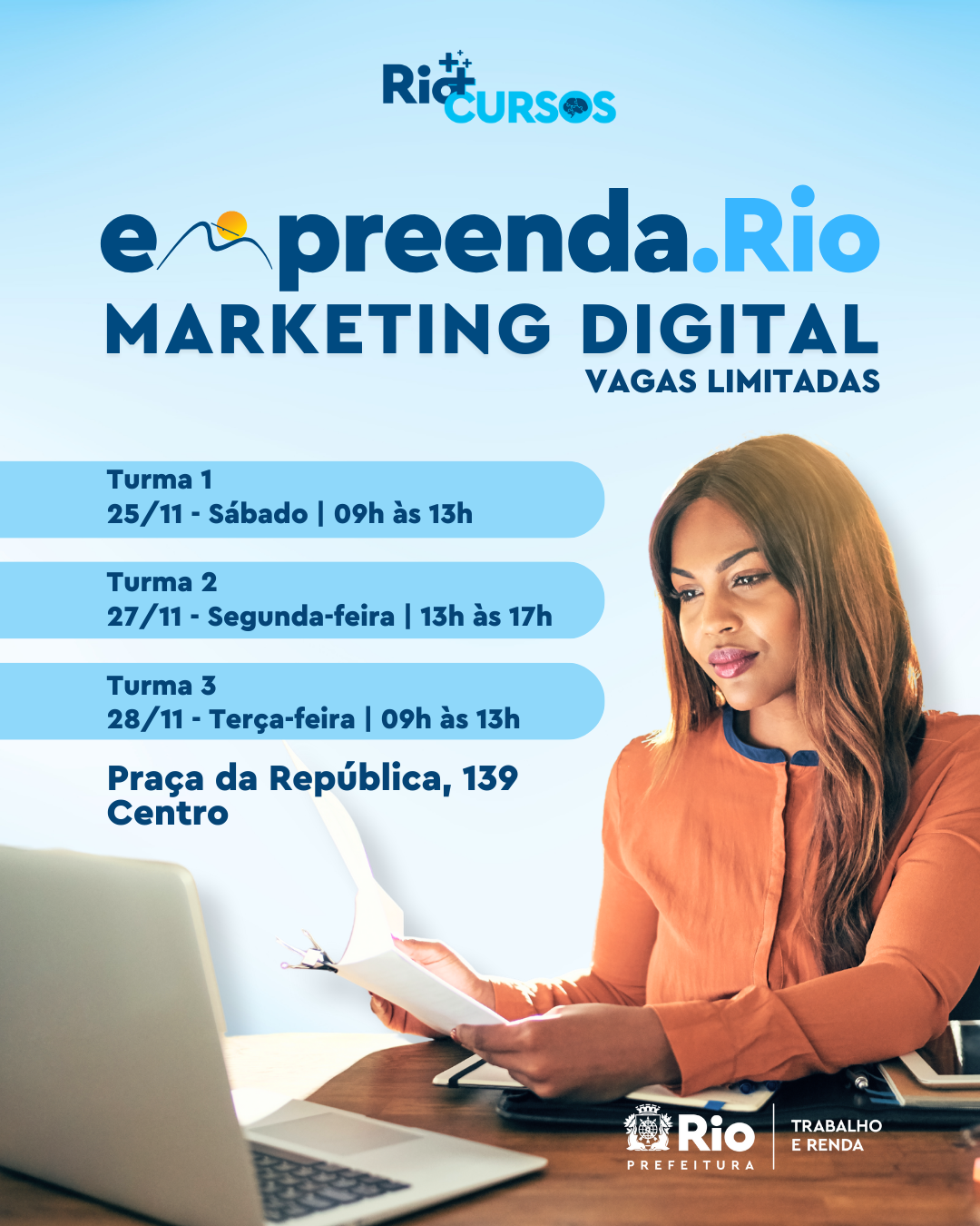 Prefeitura oferece curso gratuito de marketing digital para empreendedores cariocas - Prefeitura da Cidade do Rio de Janeiro