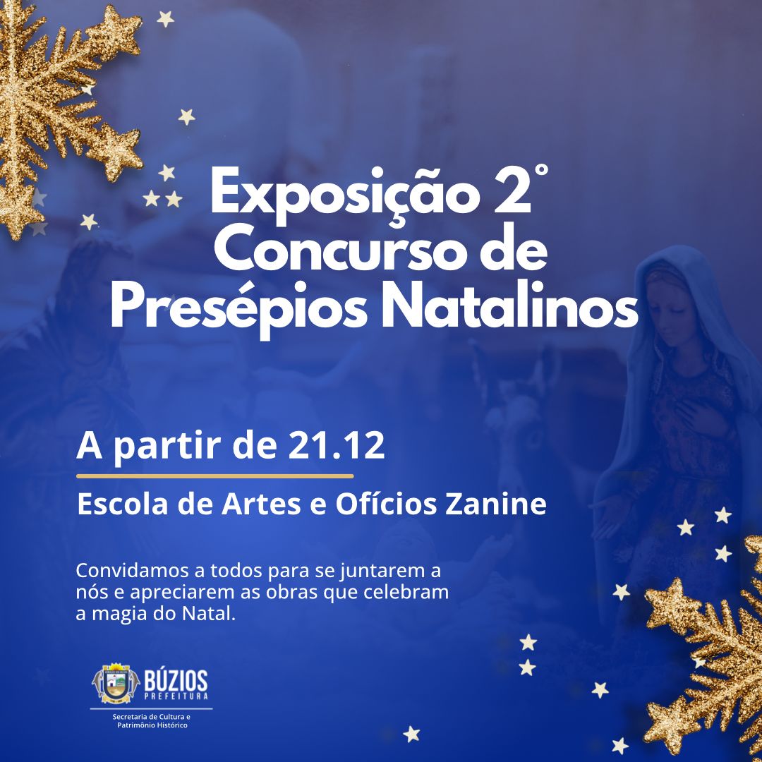 Exposição do 2º Concurso de Presépios Natalinos começa nesta quinta-feira (21)