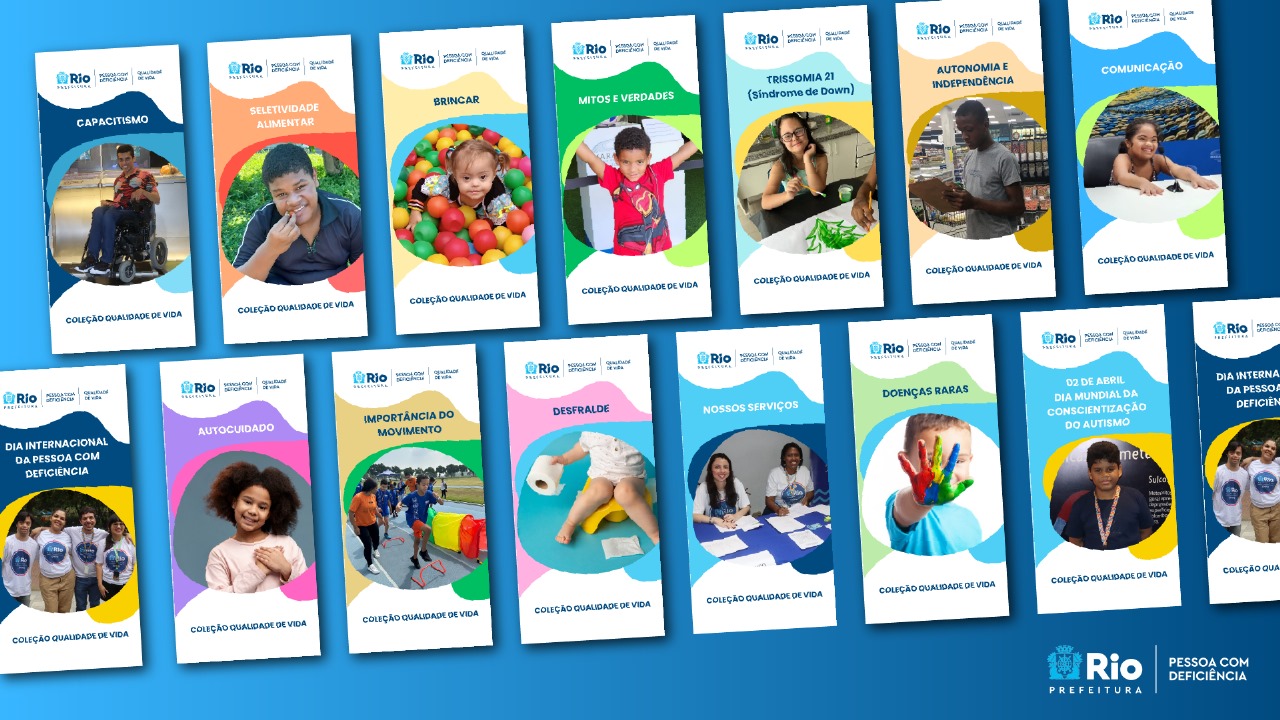 Prefeitura lança coleção com 17 exemplares em linguagem simples para pessoas com deficiência e familiares - Prefeitura da Cidade do Rio de Janeiro
