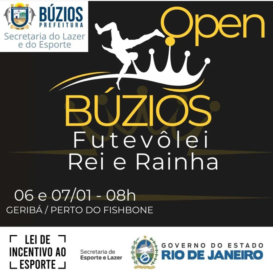 Open Búzios Rei e Rainha de Futevôlei acontece neste final de semana