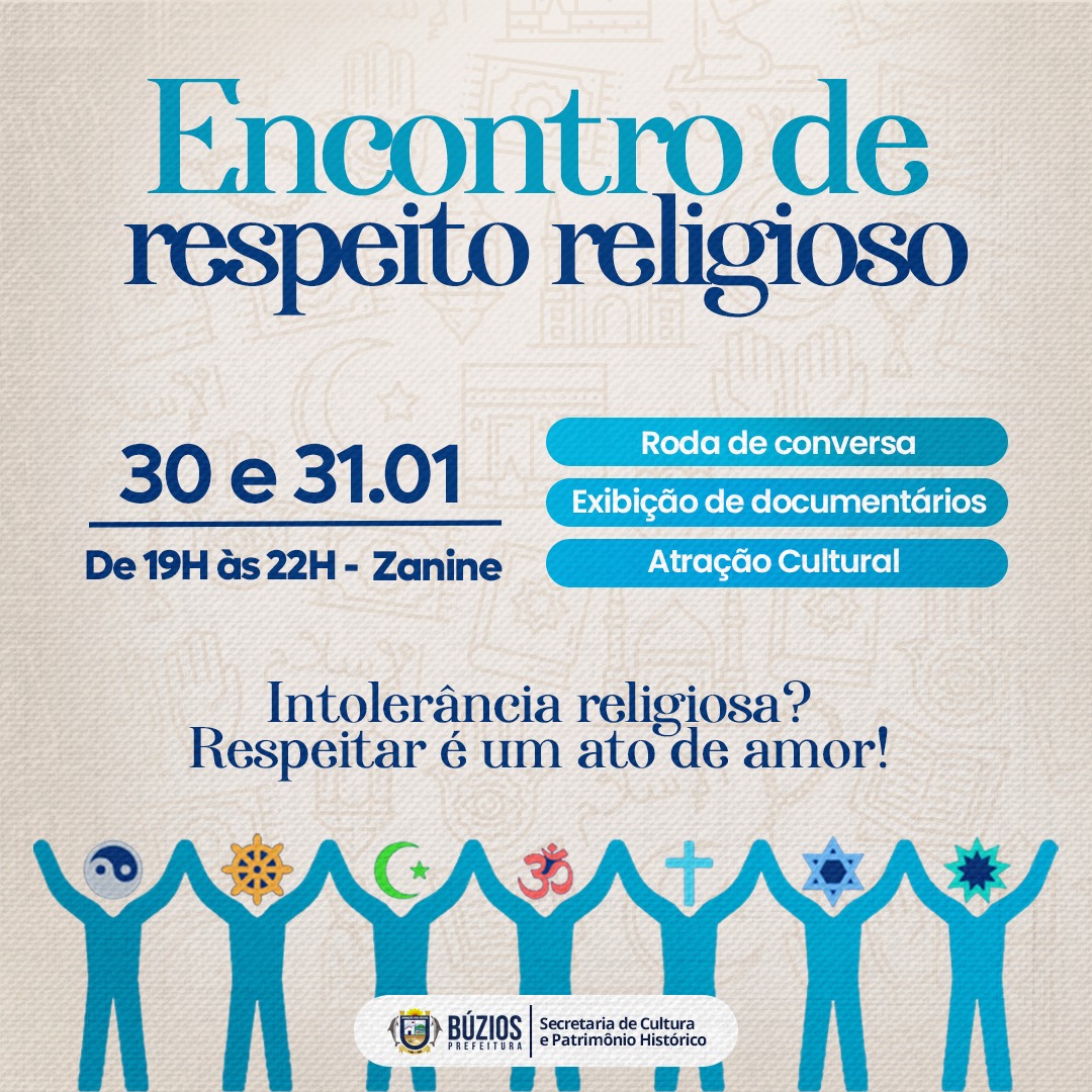Prefeitura de Búzios promove encontro de respeito religioso